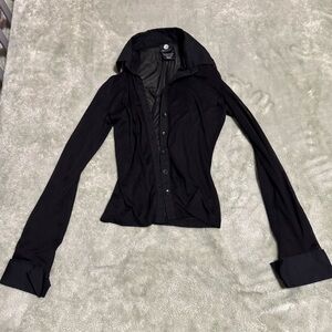 Vintage 90s Goth Sheer Top